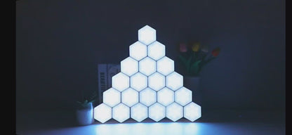 Smart Hexagonal Wall Lamp - Colour Changing Ambient Night Light